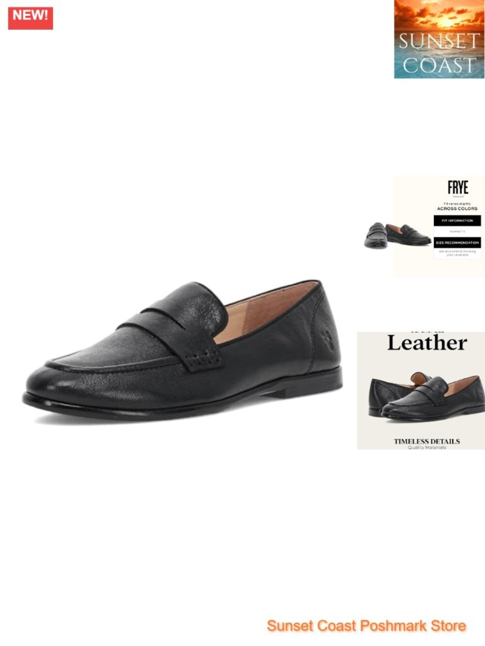 Women's Leather Loafers Cushioned Insole Round Toe Slip-On Business Casual Shoes